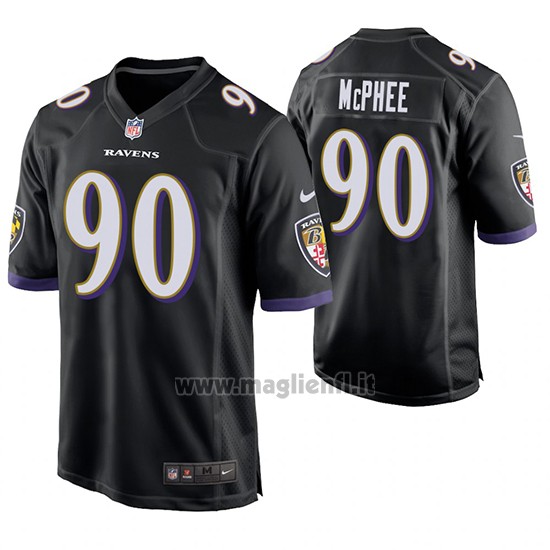 Maglia NFL Game Baltimore Ravens Pernell Mcphee Nero